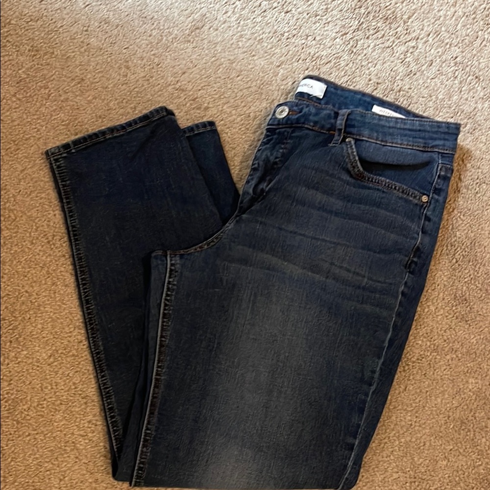 Vintage America Weekend Crop Slim Straight Jeans Size 12